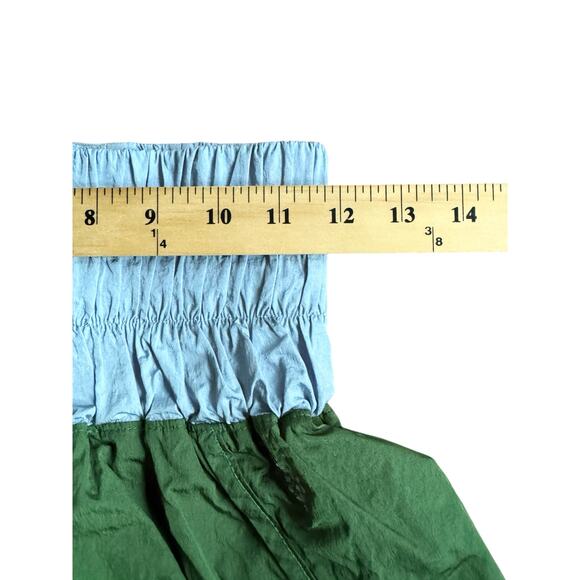 Free People Movement Green Blue Ruched Panty Athletic Running Shorts S Workout - Picture 5 of 7